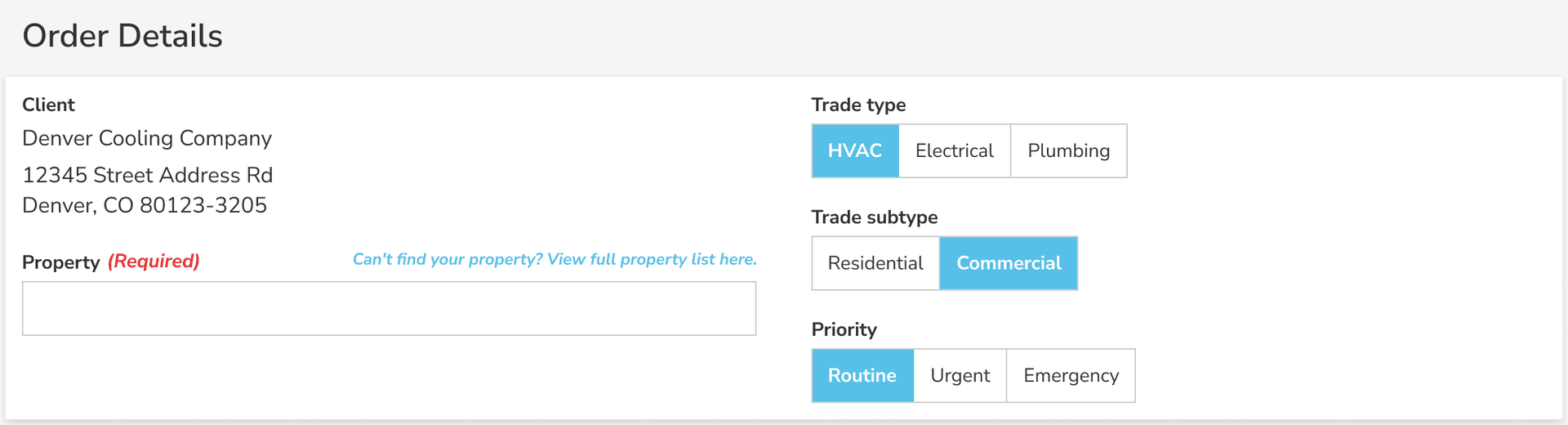 Trade Section