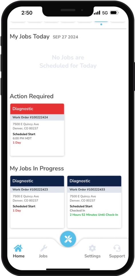 Phone with requirements