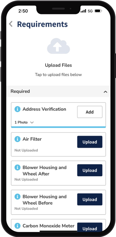 Phone with requirements
