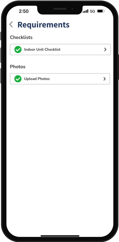 Phone with requirements