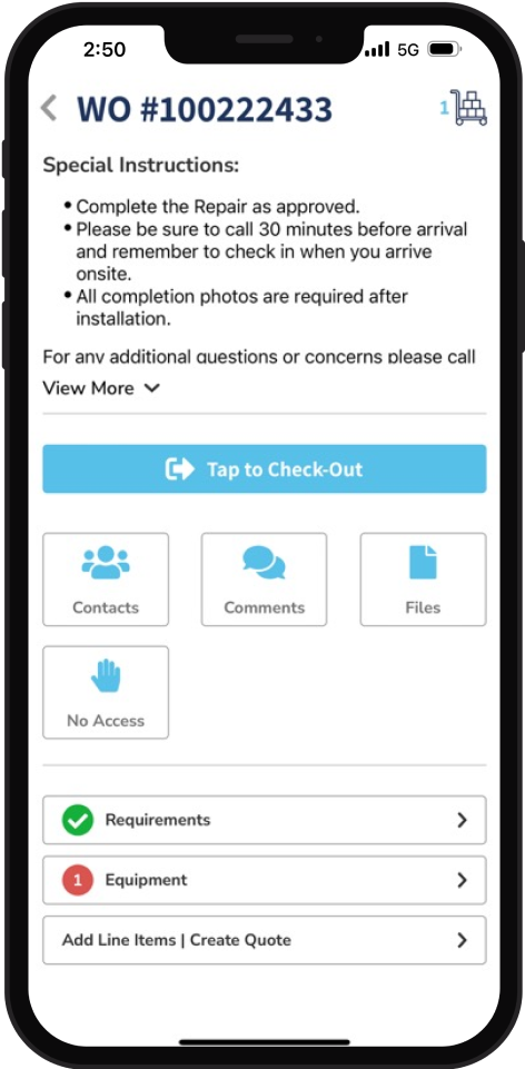 Phone with requirements